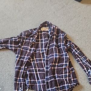 Plaid Kids Shirt - Black and White